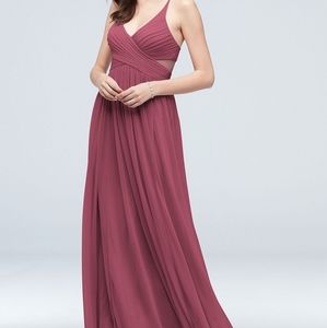 Chianti Mesh Illusion Cutout Full Skirt Bridesmaid